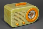 Catalin Fada 1000 Fada ’Bullet” Radio in Onyx Green + Yellow - Translucent